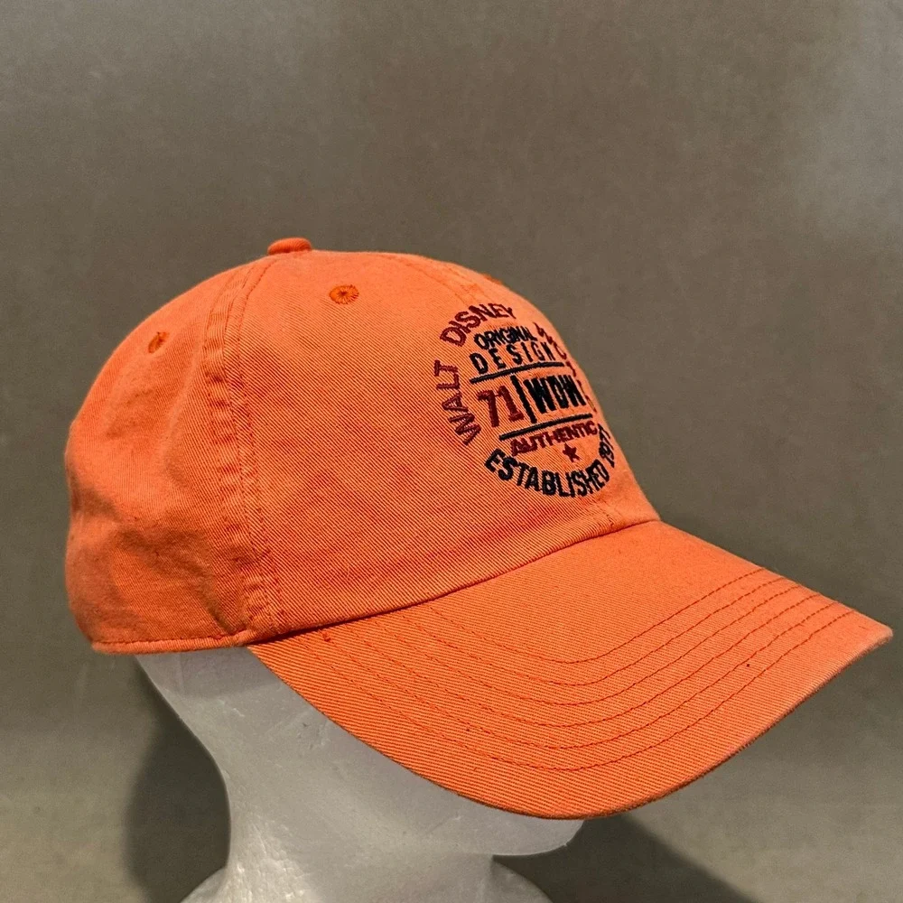 Walt Disney World Orange WDW Established 1971 Adjustable Baseball Hat Cap